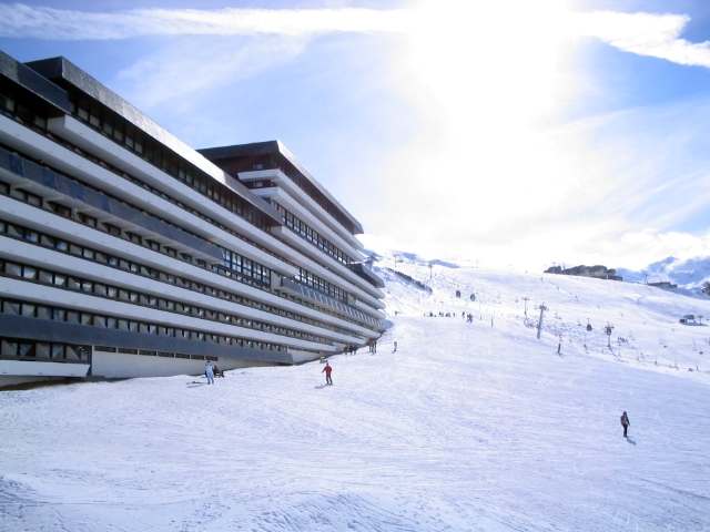 Location Les Ménuires : La piste au pied du studio