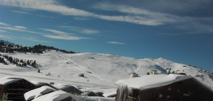 Location Les Saisies : VUE PISTES DE SKI