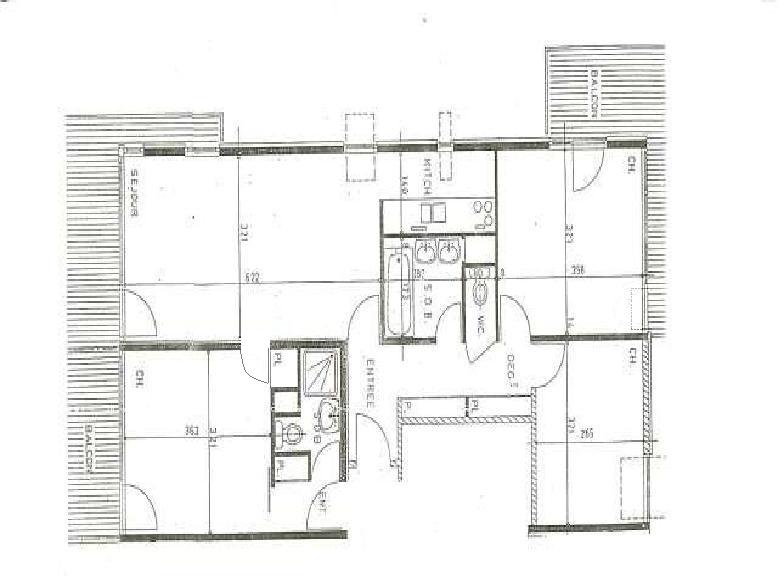 Location Les Ménuires : Plan de l'appartement