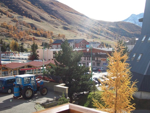 Location Les 2 Alpes : vue du balcon