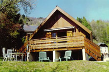 Location Alpe d'Huez : façade chalet