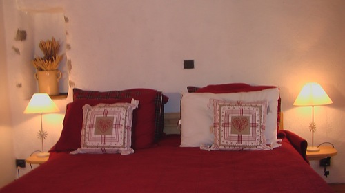 Location Meribel : Chambre a cote salon au niveau2