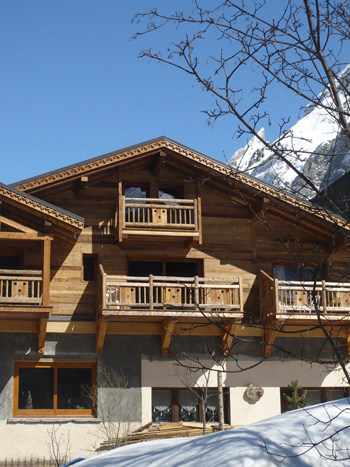 Location Pralognan la Vanoise : Vue façade sud