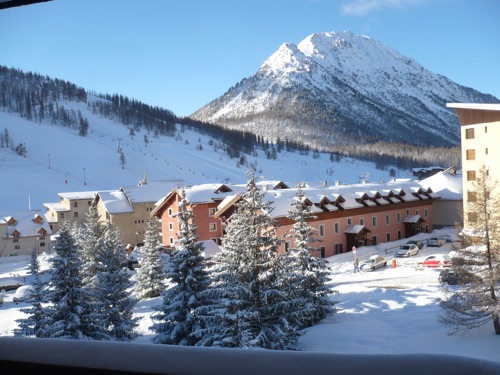 Location Montgenevre : Vue balcon
