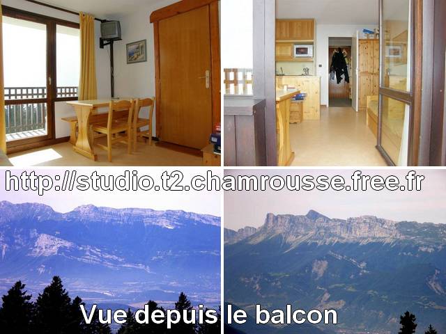 Location Chamrousse : S�jour, Vue globale, Vue sur le massif du Vercor