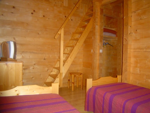 Location Morzine : Chambre 2 lits simple + mezzanine