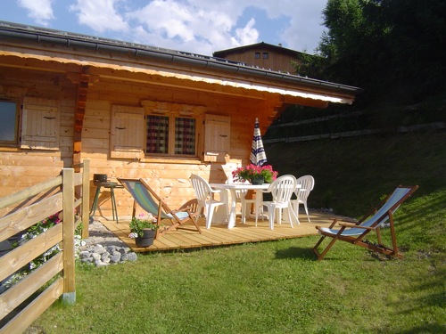 Location Morzine : une des Terrasses extérieures