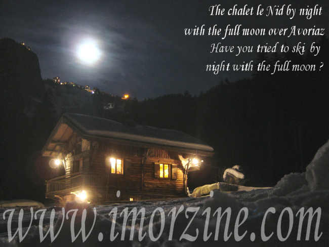 Location Morzine : Le chalet au clair de lune