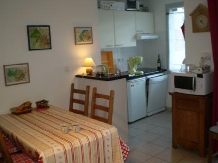 Location Les Arcs : coin cuisine